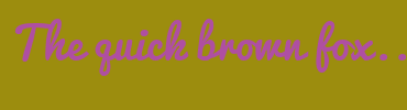 Image with Font Color AF4FA2 and Background Color 9C8D0E